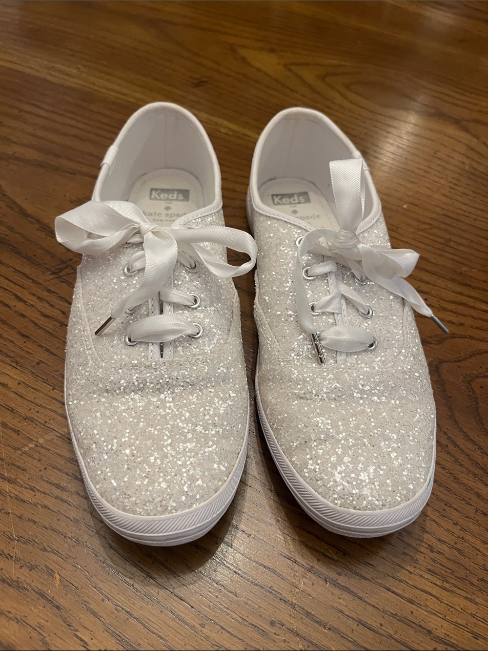 Keds x Kate Spade New York Champion Glitter Sneakers, size 9